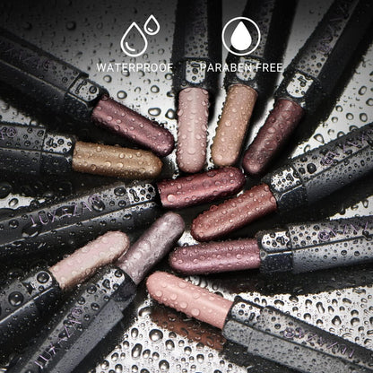 Luxaza 10PCS Eyeshadow Stick Set – Shimmer & Matte Brown Metallic, Waterproof & Smudge-Proof