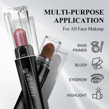 LUXAZA 10PCS Eyeshadow Stick – Pro Longwear Cream Eye Shadow Brightener Pencil in Christmas Golden Night