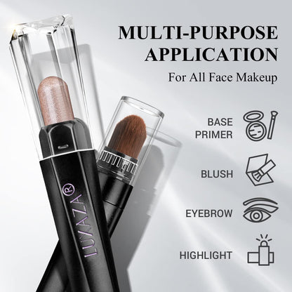 Luxaza Pro Brown Eyeshadow Stick Set – 10pc Neutral Shimmer & Matte Cream Palette | Long-Lasting Color