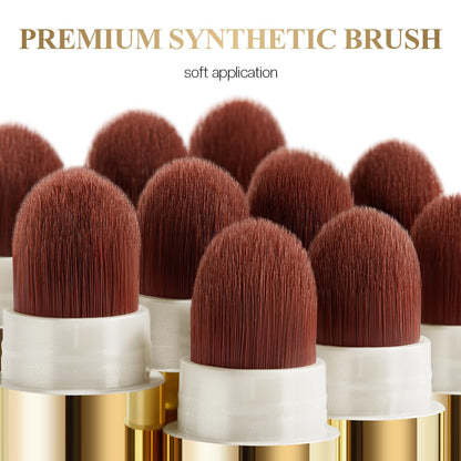 LUXAZA PRO 2PCS Eyeshadow Stick – Sunkissed-Glow with Built-in Brush & Sharpener