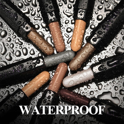 LUXAZA PRO Neutral Brown Eyeshadow Stick 6-Piece Set – Metallic Shimmer & Matte Cream Eye Shadow in Brown Latte