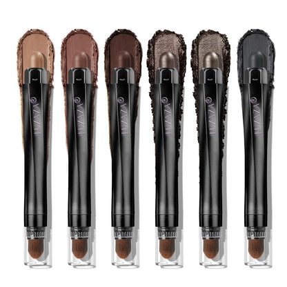 LUXAZA PRO 6PCS Neutral Eyeshadow Stick Set – Matte Cream Eye Shadow & Eyeliner Pencil in B3 Iced Oat