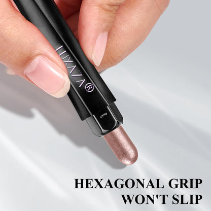 LUXAZA PRO Pink Ocean Eyeshadow Stick 6-Piece Set – Metallic Shimmer Eye Shadow & Eyeliner