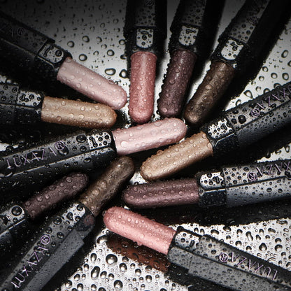 LUXAZA PRO Pink Ocean Eyeshadow Stick 6-Piece Set – Metallic Shimmer Eye Shadow & Eyeliner