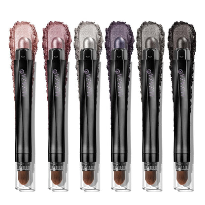 Luxaza Pro Plum Eyeshadow Stick Set 6pc – Neutral Shimmer & Matte Palette