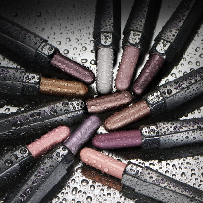 Luxaza Pro Plum Eyeshadow Stick Set 10pcs – Neutral Shimmer & Matte Cream Palette, Bronze Smoky Eyeliner, Cocoa Crush