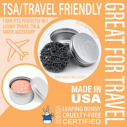 Luxiny Mango Shampoo Bar — Natural, Vegan, Sulfate-Free, Made in USA
