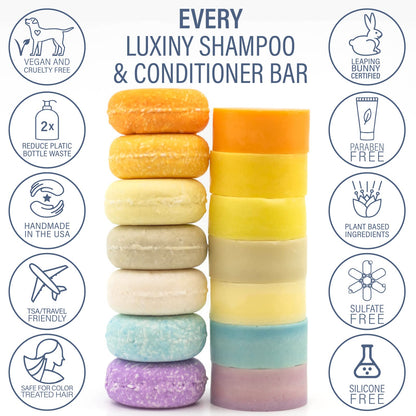 Luxiny Tea Tree Mint Shampoo Bar – Vegan, Sulfate-Free, USA-Made | Refreshing Clean