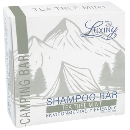 Luxiny Tea Tree Mint Shampoo Bar – Vegan, Sulfate-Free, USA-Made | Refreshing Clean