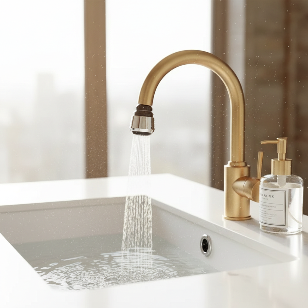 360° Rotatable Faucet Extender with 2 Spray Modes Water Saving Kitchen Tap Bubbler