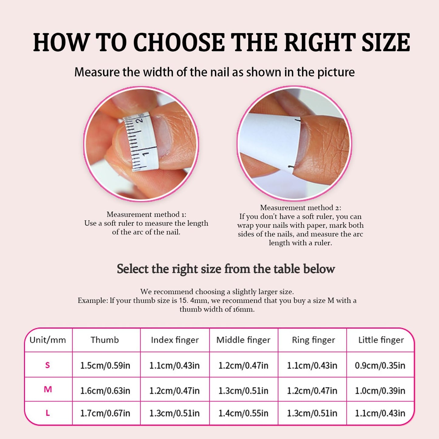 Luxury Duck Handmade Press-On Nails – Pink White Flower & Rhinestone Heart, Green French Tip (S)