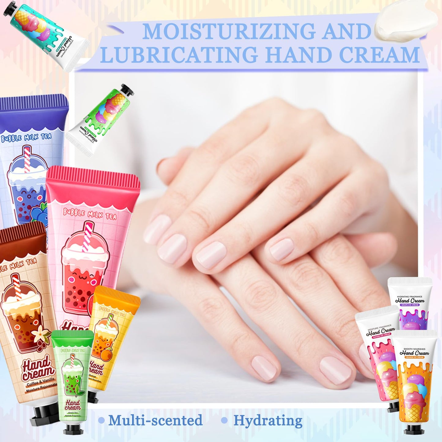 LXTTDABEN 20-Piece Hand Cream Gifts Set – Travel-Size Moisturizing Hand Lotions
