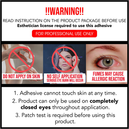 Lyon Lash Extra Powerful 10 ml Eyelash Extension Glue – Performance Glue with 1-2 Sec Dry Time | 6-8 Weeks Retention | Black Adhesive for Professionals