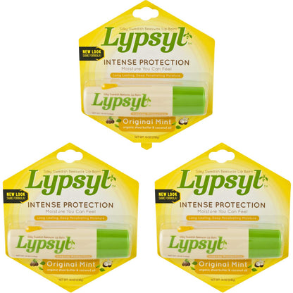 Lypsyl Intense Protection Original Mint Lip Balm 0.10 oz (3-Pack)
