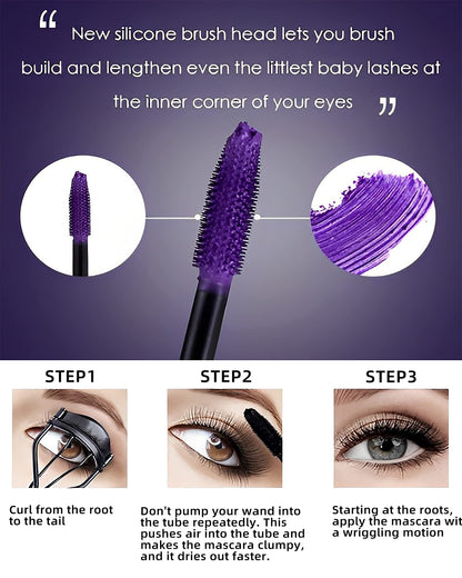 LYSdefeu 5D Colored Mascara – 7 Colors, Waterproof, Volume & Length
