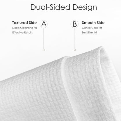 Lyun Cloudlet Disposable Face Towels XL – Ultra Soft 10x12, 50 Count, Makeup Remover & Facial Cleansing Wipes
