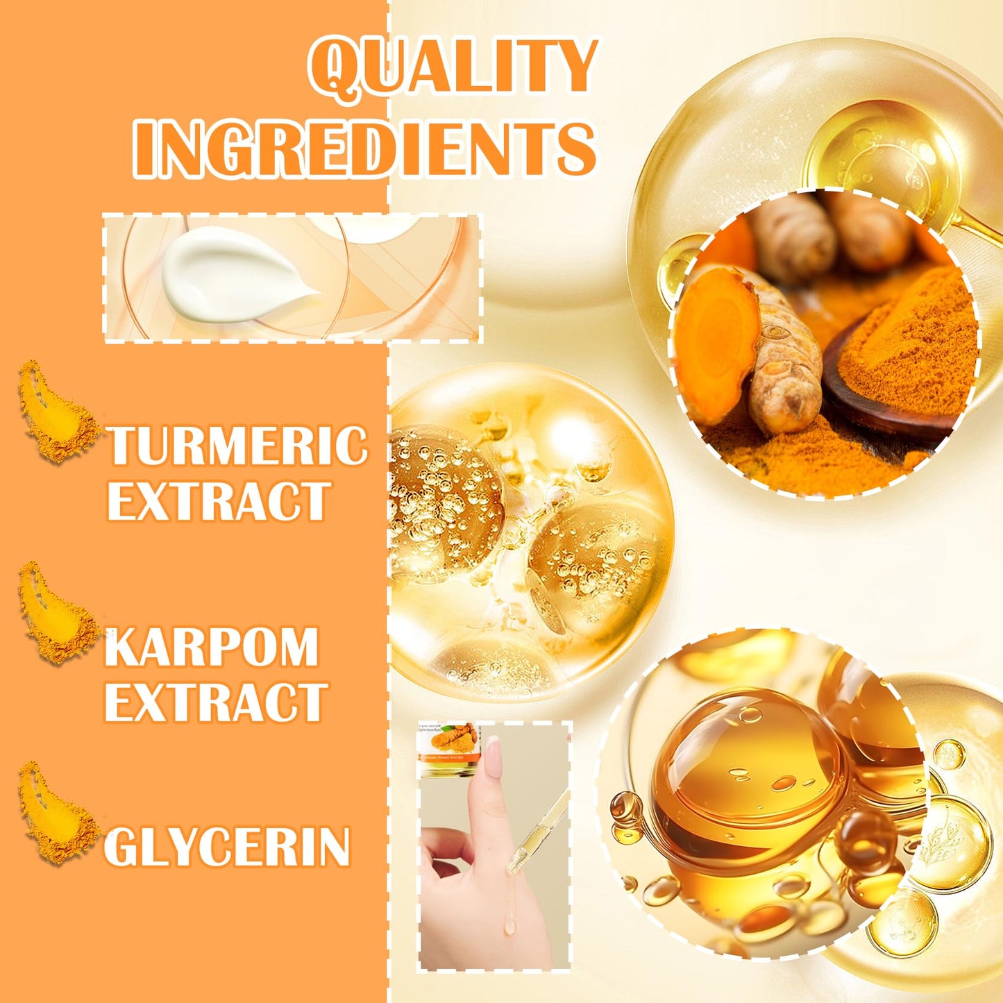 LZYLLS 11PCS Turmeric Skincare Set | Turmeric Face Wash, Eye Cream, Toner, Serum, Lip Balm & Honey Masks