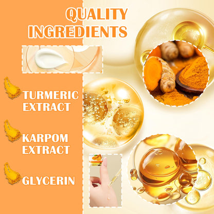 LZYLLS 11PCS Turmeric Skincare Set | Turmeric Face Wash, Eye Cream, Toner, Serum, Lip Balm & Honey Masks