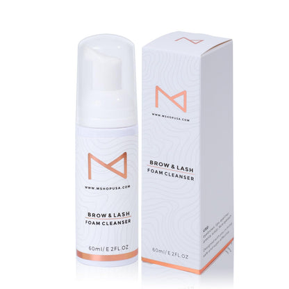 M – Permanent Makeup Brow & Lash Foam Cleanser (60ml) | Gentle PMU Cleaning Solution for Eyelash Extensions