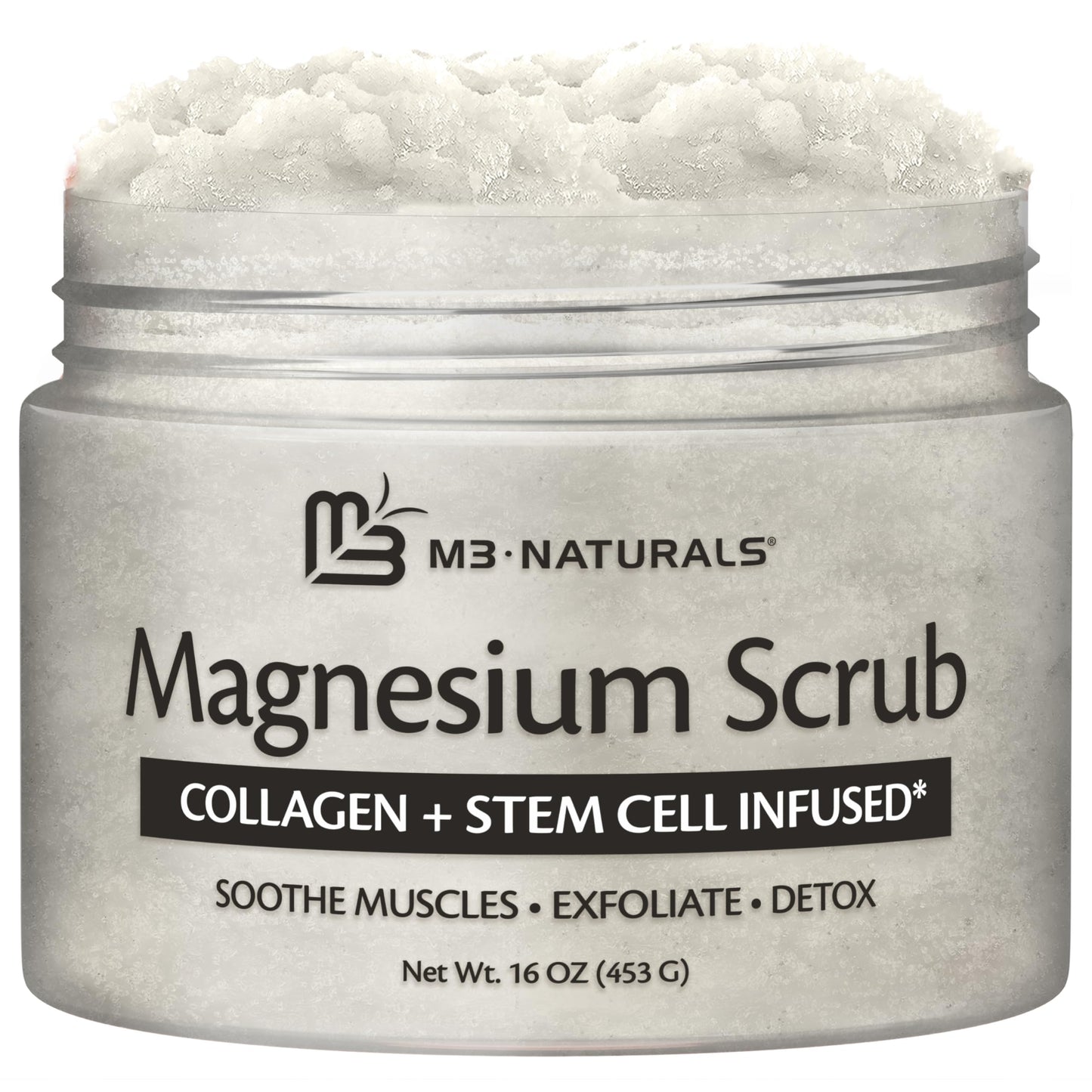 M3 Naturals Magnesium Body Scrub – Exfoliation & Relaxation (16 oz)