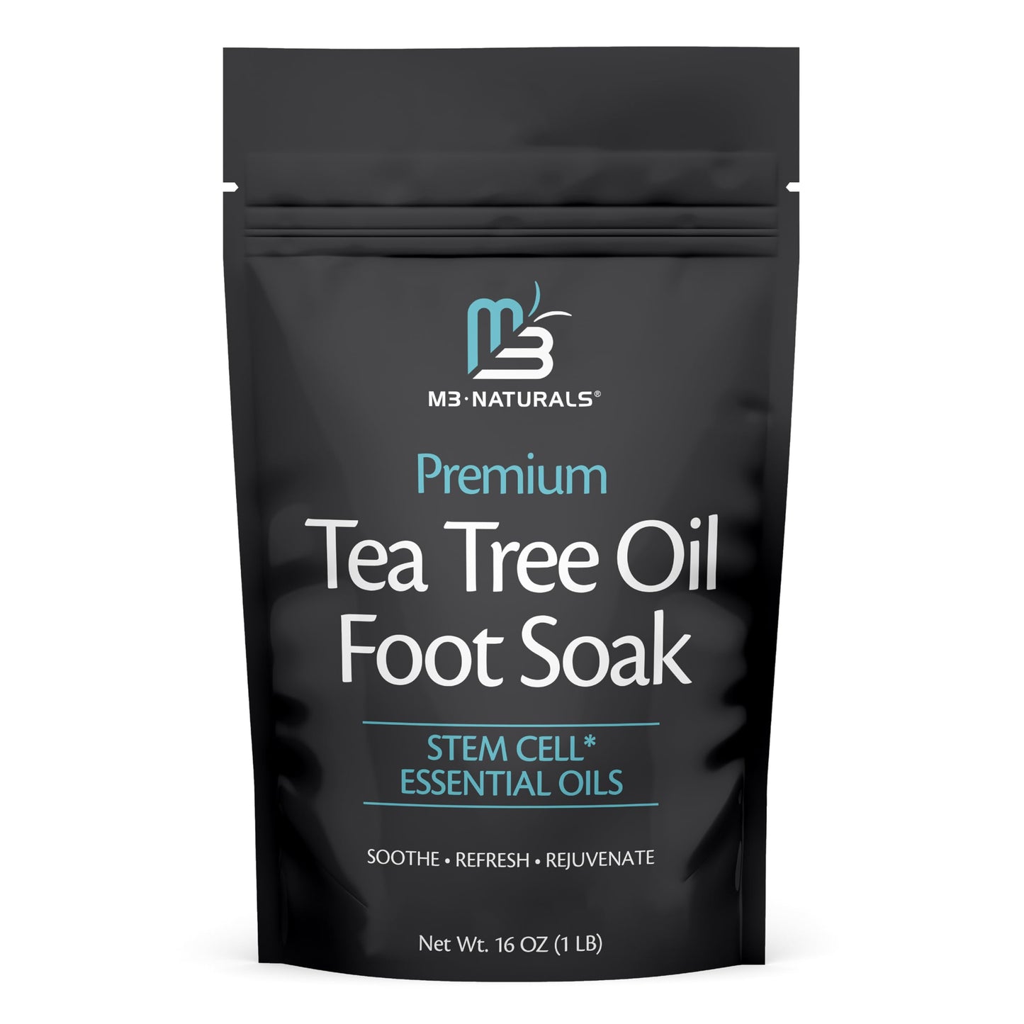 M3 Naturals Tea Tree Oil Foot Soak & Epsom Salts – Spa Foot Spa 16oz