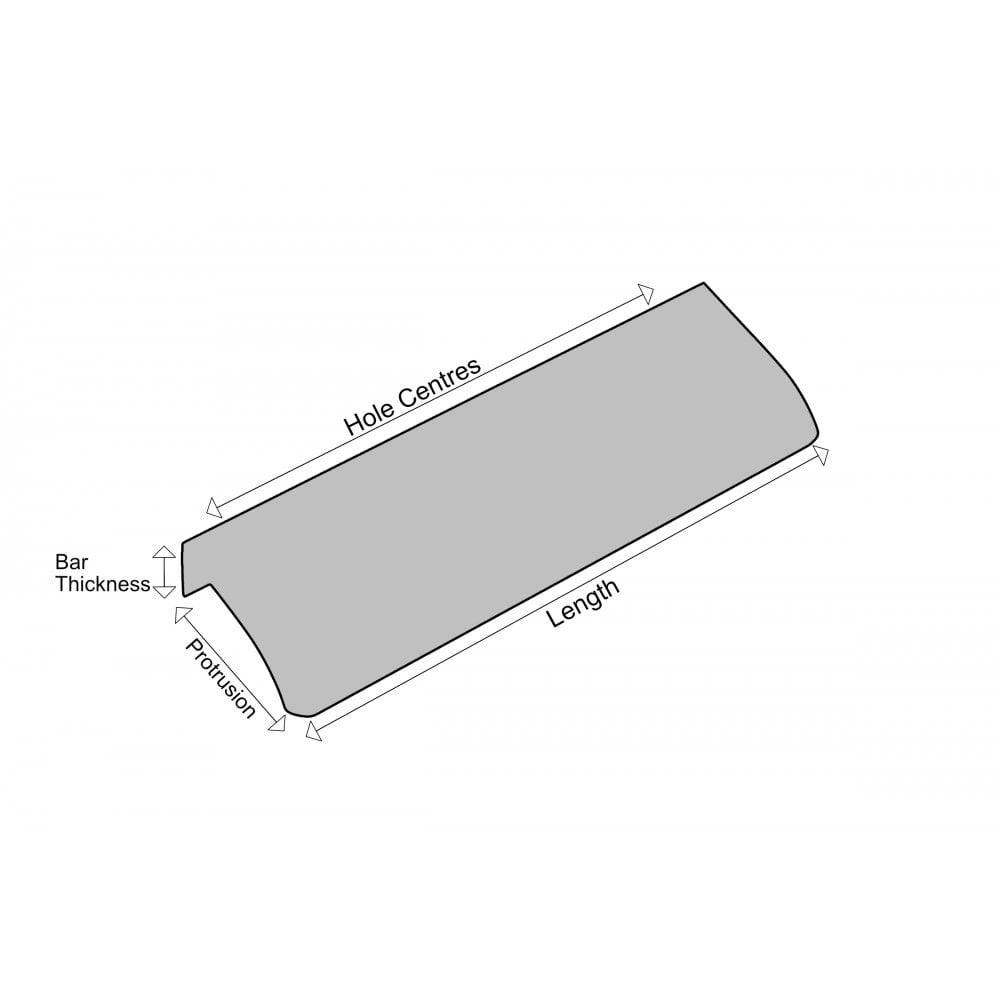 M4TEC Alva Bar Pull Handle Brushed Inox Door, Drawer & Cupboard VD3 - Pack of 10