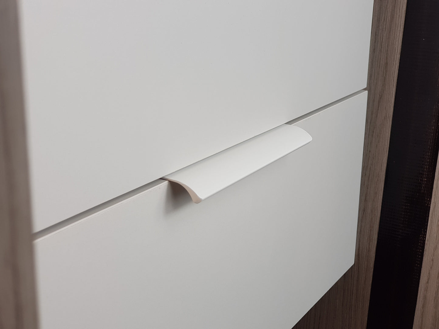 White Handle Door, Drawer & Cupboard