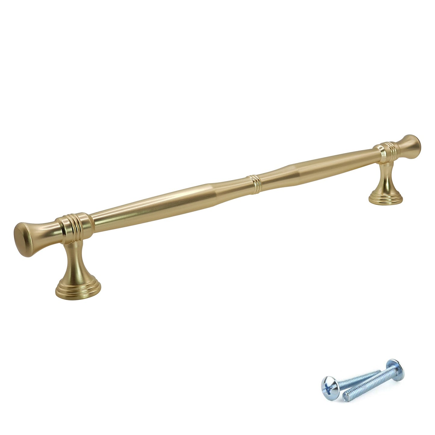 M4TEC Bar Handle Brushed Brass Doors, Drawers or Cupboards VH8 Series 10 pack