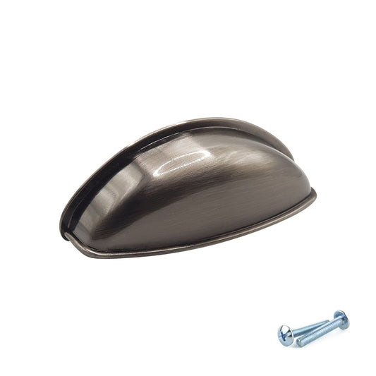 M4TEC Cup Handle Brushed Nickel Doors or Cupboards VG3 Series