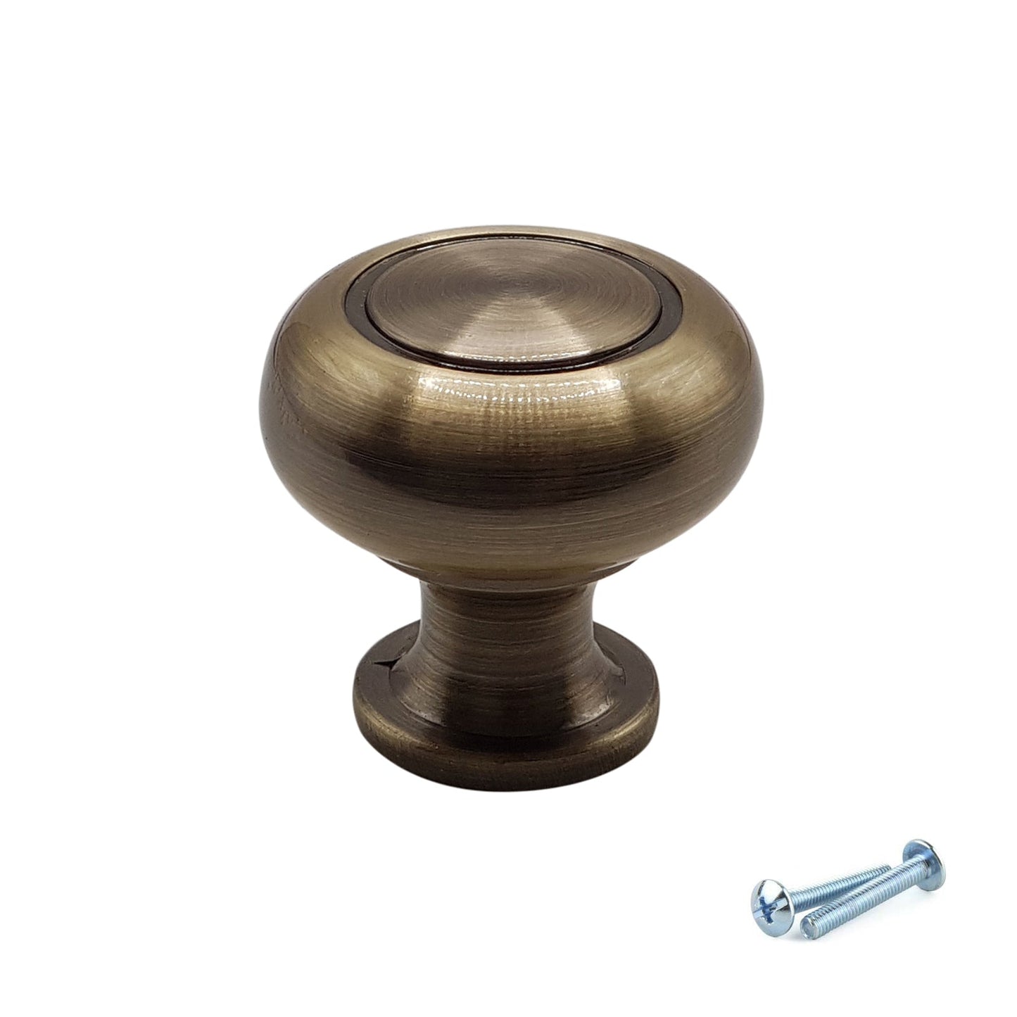 M4TEC Knob Handle Antique Brass Doors or Cupboards VH5 Series