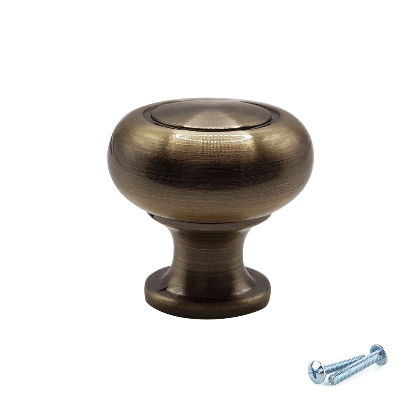 M4TEC Knob Handle Antique Brass Doors or Cupboards VH5 Series