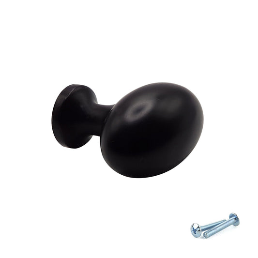 M4TEC Knob Handle Black Doors or Cupboards VG8 Series