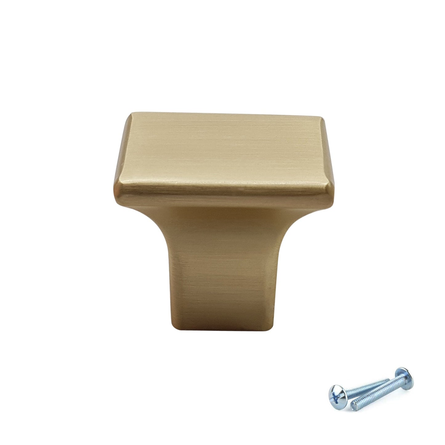 M4TEC Knob Handle Brushed Brass Door, Drawer & Cupboard VF6 Series