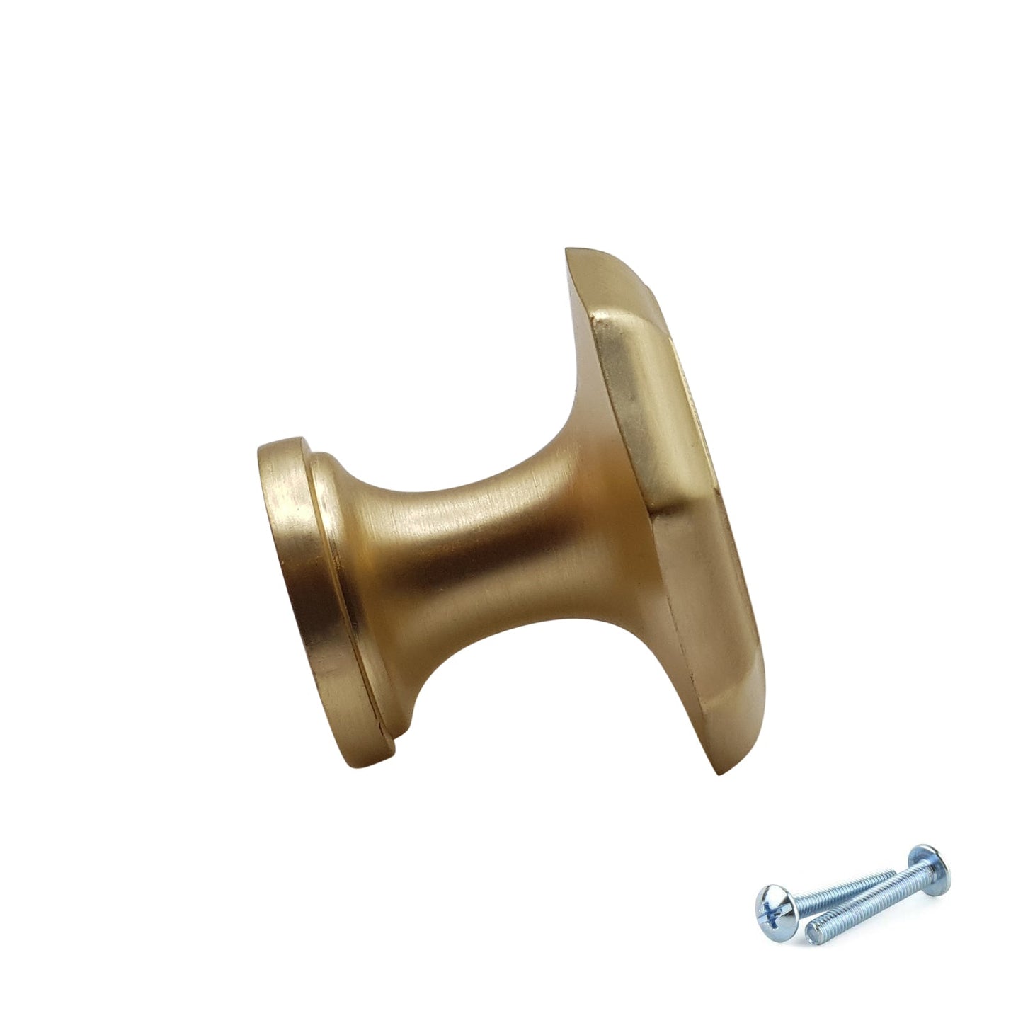 M4TEC Knob Handle Brushed Brass Door, Drawer & Cupboard VF7 Series