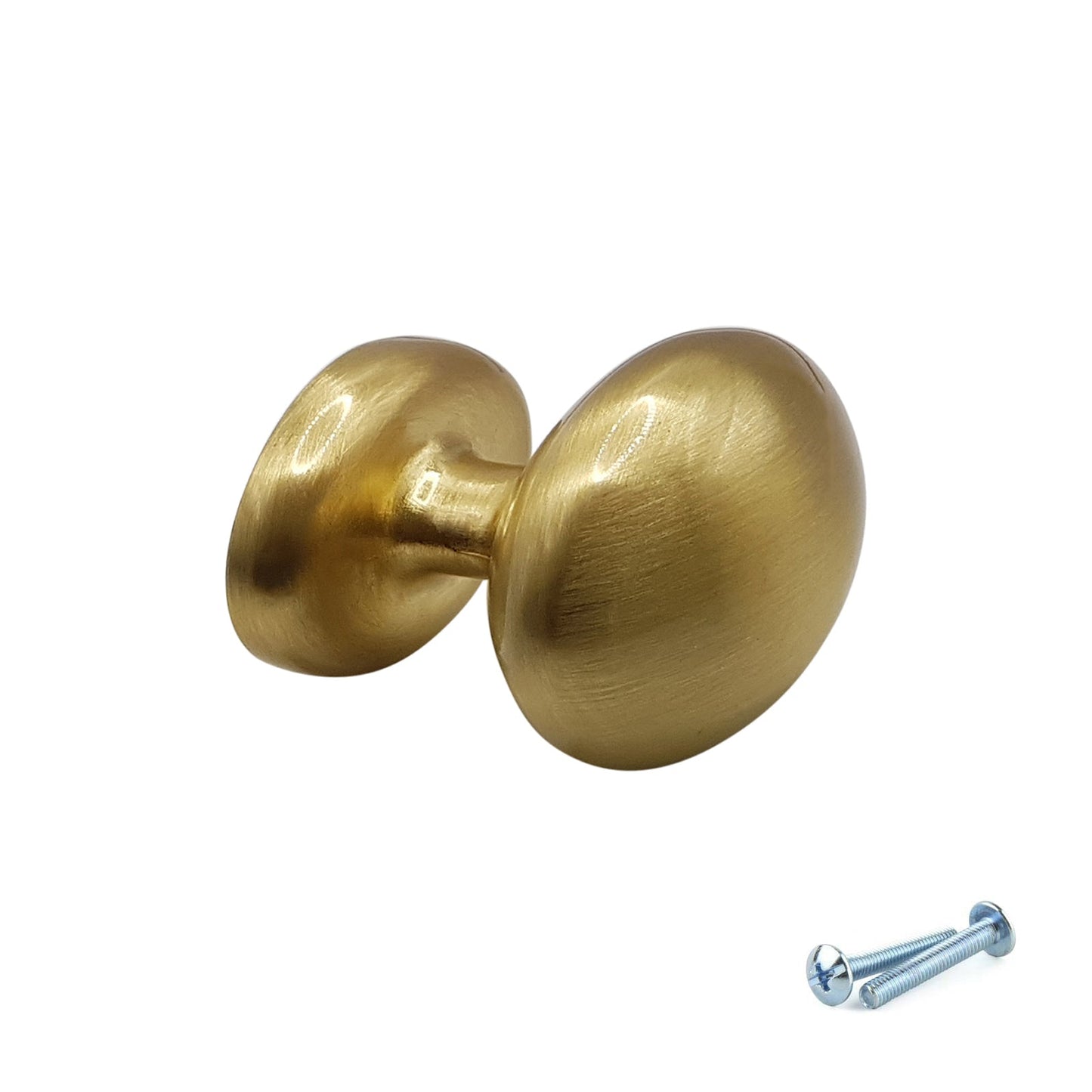 M4TEC Knob Handle Brushed Brass Door, Drawer & Cupboard VF9 Series