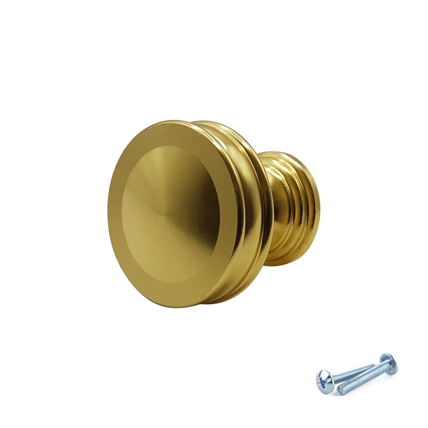M4TEC Knob Handle Brushed Brass Doors or Cupboards VG7 Series 30mm