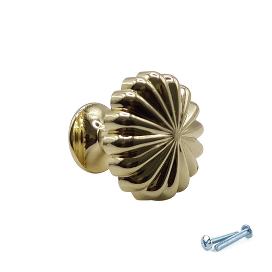 M4TEC Knob Handle Karat Gold Doors or Cupboards VH3 Series