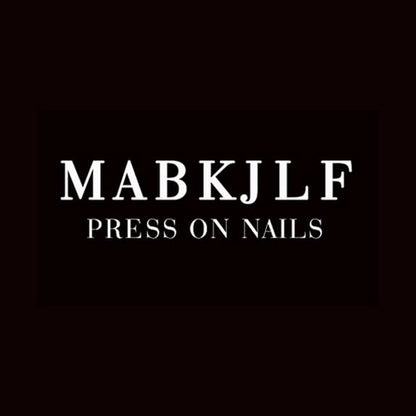 MABKJLF Luxury Press On Nails – Medium Almond, 3D Floral, Reusable ABS, Complete Nail Kit