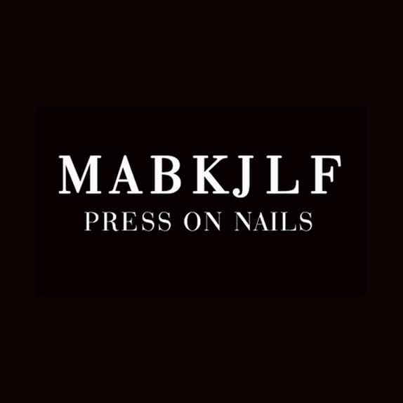 MABKJLF Luxury Press On Nails – Medium Almond French Tip, 3D Floral & Pearl Design, Reusable ABS Kit