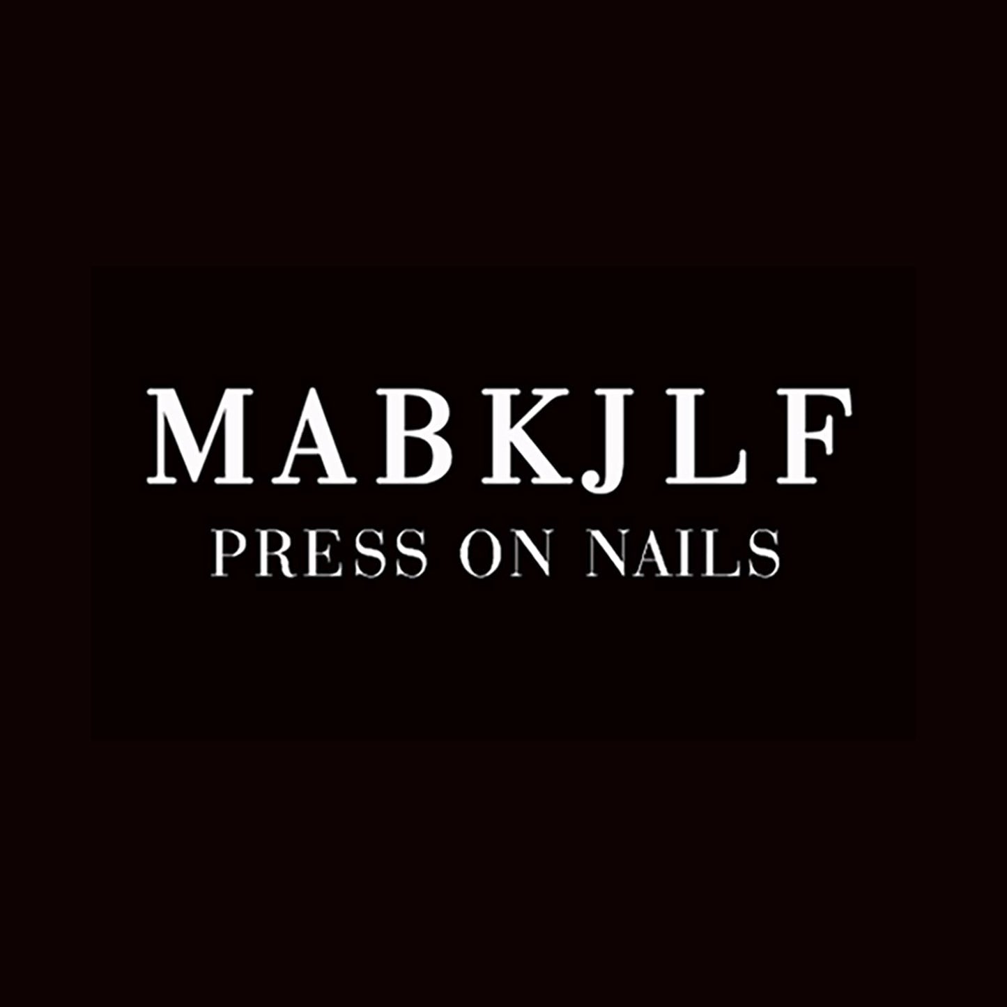 MABKJLF Luxury Press On Nails – Medium Almond, 3D Design, Reusable ABS, Complete Nail Kit