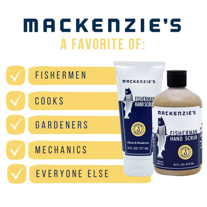 MacKenzie's Fisherman Hand Scrub – Hand Cleaner & Deodorizer | Gifts for Men