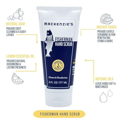 MacKenzie's Fisherman Hand Scrub – Hand Cleaner & Deodorizer | Gifts for Men
