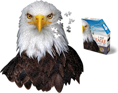 Madd Capp Puzzles - I AM Eagle (300 Pieces) | Animal Shaped Jigsaw Puzzle
