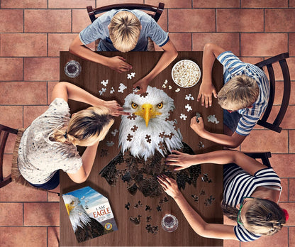 Madd Capp Puzzles - I AM Eagle (300 Pieces) | Animal Shaped Jigsaw Puzzle