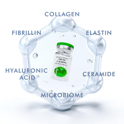 MADECA DERMA Phyto Calming Microbiome Ampoule – Hydration, Anti-Redness & Barrier Support (5 x 0.23 fl oz)