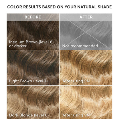 Madison Reed Radiant Color Kit 9N Medium Neutral Blonde (Nocera Blonde) – 2 Pack
