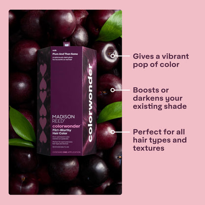 Madison Reed ColorWonder Demi-Permanent Hair Color – Ammonia-Free Plum (4VR), Pack of 2