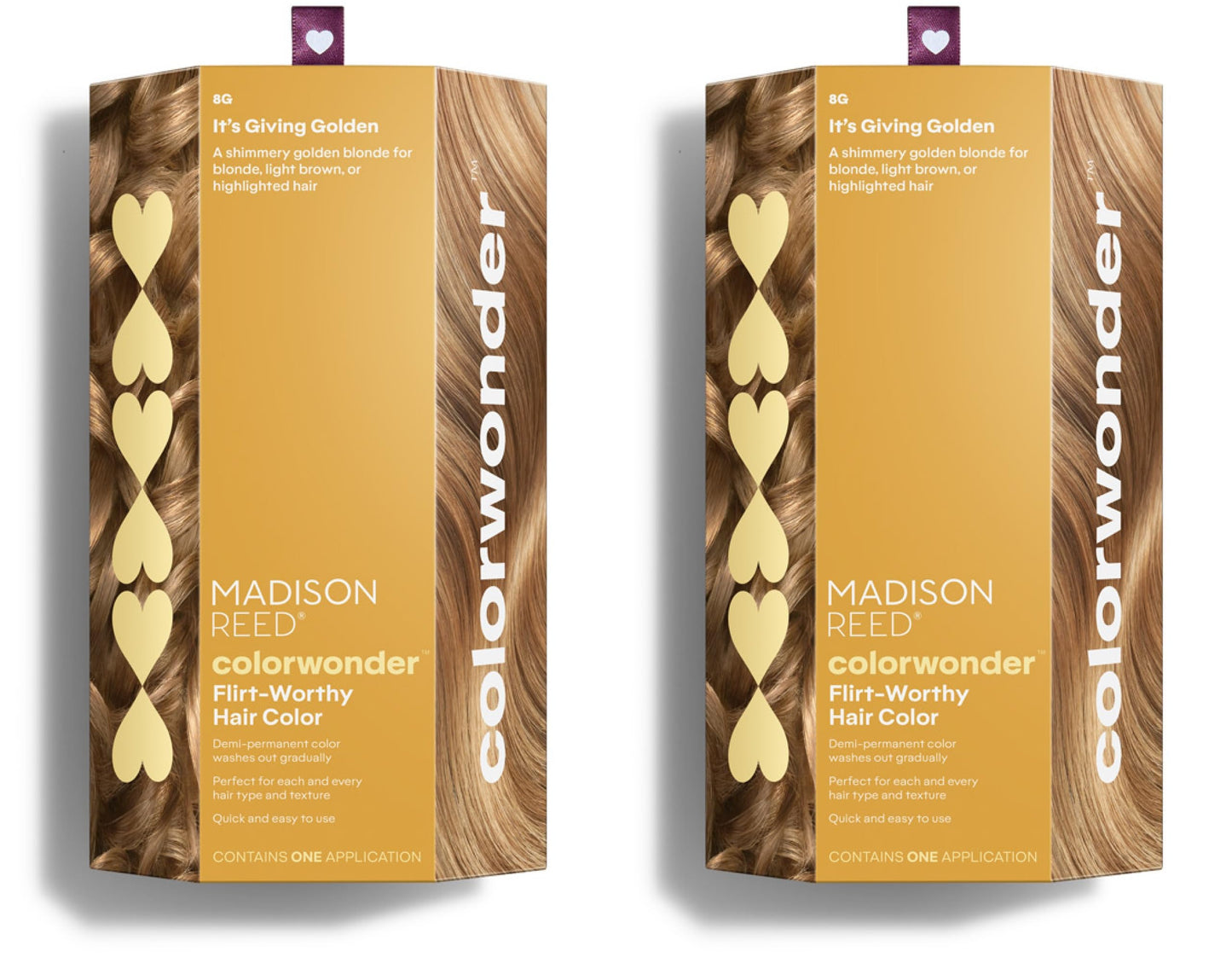 Madison Reed ColorWonder Demi-Permanent Hair Color — Ammonia-Free, Cruelty-Free, 8G Golden Bold (Pack of 2)