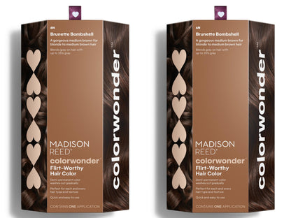 Madison Reed ColorWonder Demi-Permanent Hair Color 6N Brunette Bombshell – Ammonia-Free, Pack of 2