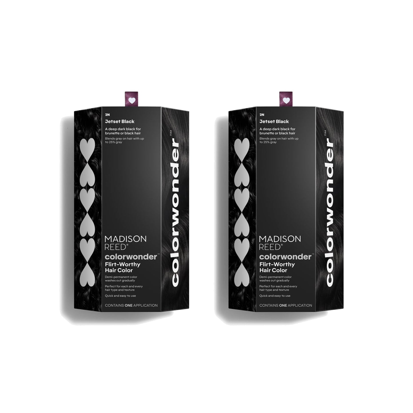Madison Reed ColorWonder Demi-Permanent Hair Color – Jetset Black (2N) – Pack of 2, Ammonia-Free